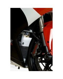 R&G Racing Black Aluminum Radiator Guard For 2007-2008 Ducati 1098 R