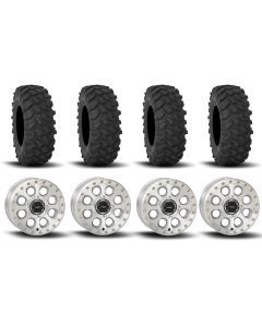 System 3 SB-7 Beadlock Machined 15" Wheels And XTR370 Tires [37x10R-15]
