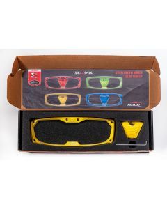 Seizmik Halo-RA Series Cast Aluminum Trim Kit Rearview - Yellow 56-18103