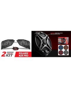 SSV Works Rear 6.5" Add On Speaker Pods With Grey Grills For Polaris RZR Pro 20-22