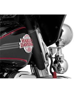 New Harley FLHTC 84-05,07-13Teardrop Custom Tie-Down Brackets Chrome by Kuryakyn