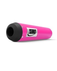 HMF Muffler Pol/Can-Am Out/Sprtsmn/Rng(70-110) 07-25 Pink Performance Slip On Exhaust Mini Blackout End Cap