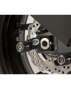 R&G Racing Black Cotton Reels Offset For 2007-2008 Kawasaki Ninja ZX6R ZX600P