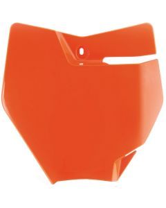 Acerbis 16 Orange Front Number Plate for KTM - 2449405226