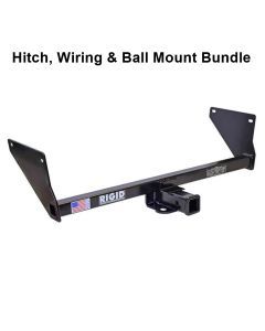 Rigid Hitch (R3-0523) Class III 2 Inch Receiver Trailer Hitch Bundle - Includes Ball Mount and Custom Wiring Harness fits 2019-2025 Toyota RAV4