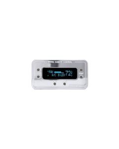 Digital Rectangular Climate Control system, fits Vintage Air Gen II, Chrome, Teal Display
