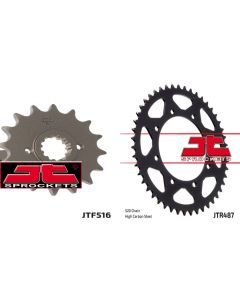 Front & Rear Sprocket Kit for KAWASAKI KLR650-KL650A1-A3 87-89 JT Sprockets