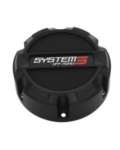 System 3 Matte Black Center Caps For ST-3/SB-3 4/137, 4/156 CAPS3-120