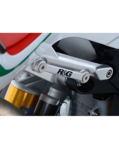 R&G Racing Silver Footrest Delete Blanking Plate Kit For 2015-2018 MV Agusta F4RC