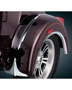 Kuryakyn Rear Chrome Fender Accents Front Lip Edge Trim Harley Trike Tri-Glide