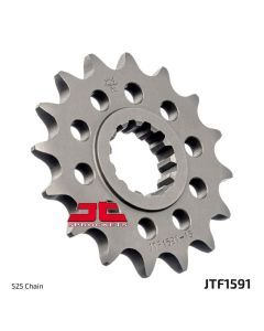JT Sprockets Front OEM Type Rubber Cushioned CS Sprocket 16 Tooth 16T 525 Chain For Yamaha MT-2009 MTN890 2021-2024 JTF1591.16RB