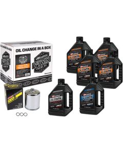 Maxima Full Oil Change Kit Mineral 20w50 Chrome for 84-99 Harley Davidson Evo