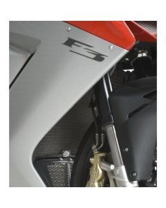 R&G Racing Black Aluminum Radiator Guard For 2012-2018 MV Agusta F3 675