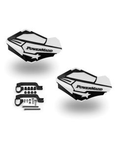 Powermadd Sentinel Handguard Guards Kit White Black Yamaha YFZ 450R 450X All