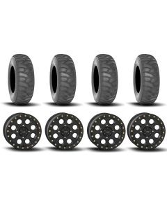 System 3 SB-7 Beadlock Matte Black 15" Wheels And SS360 Sand/Snow Tires [32x10-15]