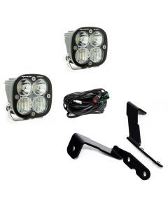 Baja Designs A-Pillar Light Kit Pair Squadron Sport Series Spot Pattern Clear Lens 447575