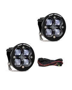 Baja Designs Auxiliary LED Light Pod Pair Squadron-R Series SAE Pattern Clear Lens Universal 247802