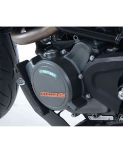 R&G Racing Black Engine Case Sliders LHS For 2021-2023 Husqvarna 125 Svartpilen