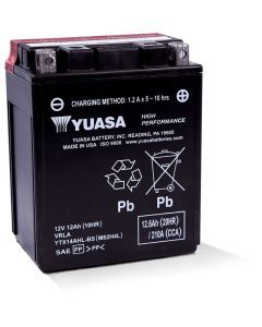 Yuasa Maintenance Free YTX14AHLBS 12 Volt Battery YUAM62H4L