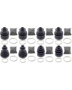 Complete Front & Rear Inner & Outer CV Boot Repair Kit Polaris RANGER XP 800 12