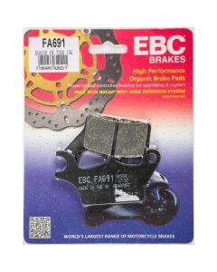 EBC 1 Pair Premium SFA Organic OE Replacement Brake Pads MPN FA691