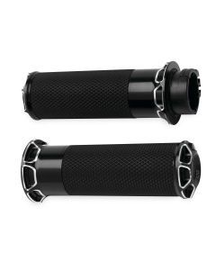 Harley-Davidson FLHR Road King 2008-2014Bevelled Fusion Grips Black Arlen Ness