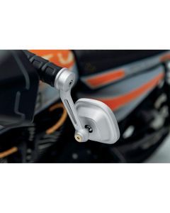 Kuryakyn Dillinger Bar End Mirrors Silver