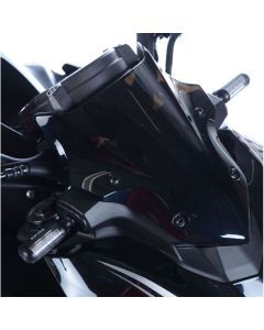 R&G Racing Black Front Indicator Adapter Kit For 2019-2024 Kawasaki Ninja 125