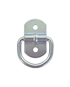 Buyers Products 1/4 Inch Forged Light Duty Rope Ring With 2-Hole Mounting Bracket, Zinc Plated