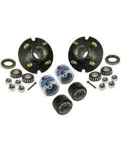Trailer Hub Assembly - 4 on 4" Bolt Circle, 1,250lb Capacity for Straight Spindles