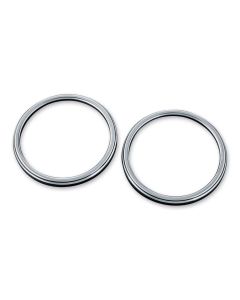 KURYAKYN CHROME CORONA FRONT SPEAKER GRILLS '14-2017 HARLEY TRI GLIDE ULTRA 7377