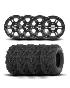 ITP SS212 12" Matte Black Wheels And Mud Lite XTR Tires [26x11-12]