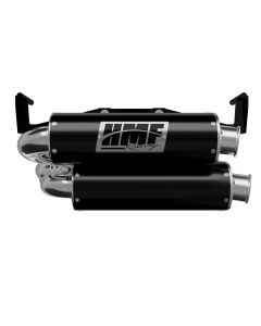 HMF Muffler Dual Full System Performance Exhaust Black Turn Down Brushed End Cap For Can-Am Outlander 1000/850 2025-2026 14656636171