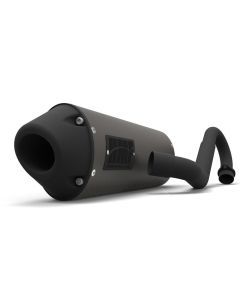 HMF Muffler Yamaha YFZ 450R-X 09-25 Gun Metal Performance Full System Exhaust Blackout Euro End Cap Side Mount