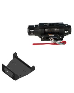 Viper 4500lbs V3 Winch Black Rope With Mount For Yamaha Viking 700 2014-2019