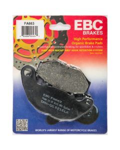 EBC 1 Pair Premium SFA Organic OE Replacement Brake Pads MPN FA663