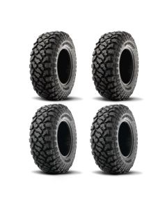 Kenda Set of Two K3204R Klever XT Tires (8 Ply) [30x10-14] And Two (8 Ply) [32x10R-14] Tires