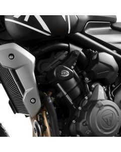 R&G Racing Black Aero Style Crash Protection Bobbins For 2021-2024 Triumph Trident 660