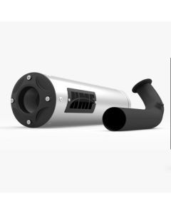 HMF Muffler Polaris RZR XP/4 Turbo/S 16-21 Stainless Titan-SS Big Core Full System Exhaust Blackout End Cap