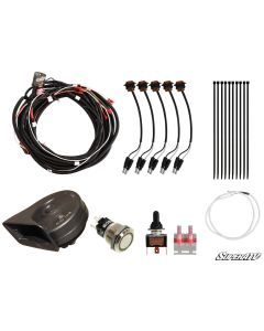 SuperATV Polaris Ranger XP 1000 2018 Plug & Play Turn Signal Kit Toggle Switch And Dash Horn TSK-P-RAN1K-001