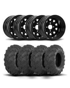 ITP Delta Steel 14" Wheels And Mud Lite Tires [28x10-14]