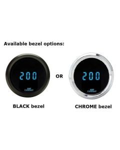 Dakota Digital Round 0-250 AMP Amplifier Current Gauge Blue Display SLX-20-1