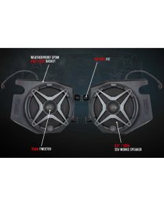 SSV Works Front Kick 6.5" Kicker Speaker Pods 190-RZ4-F65K