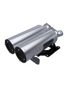 HMF Muffler Can-Am Maverick R 24 Stainless Titan-SS Big Core Dual Full System Exhaust Blackout End Cap