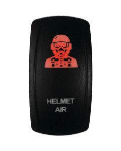 DragonFire Racing Laser-Etched Dual LED Switch - Helmet Air - Red - 04-0092