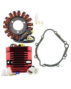 RMStator Machined Aluminum Red Mosfet Regulator Rectifier With Stator Kit