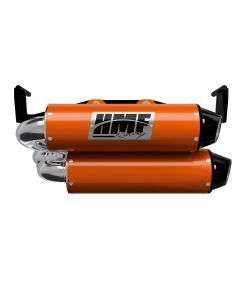 HMF Muffler Dual Slip-On Performance Exhaust Orange Crush Euro Black End Cap For Can-Am Outlander 1000/850 2025-2026 14655639483