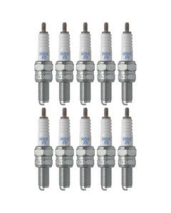 Set of 10 NGK Standard Spark Plugs for Kawasaki ZR1100-A 1993 Engine 1100cc