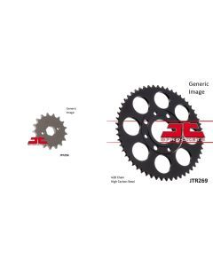 JT SPROCKETS Front and Rear Steel Sprocket Kit for OffRoad HONDA CRT125 1977