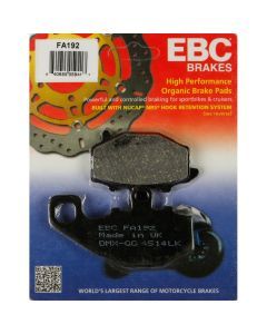 EBC 1 Pair FA Series Organic Replacement Brake Pads MPN FA192